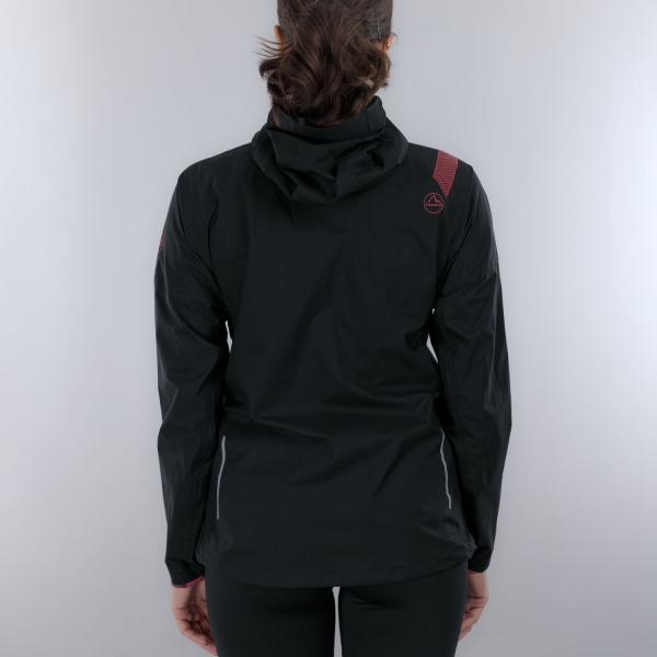 La Sportiva Pocketshell Jacket - Black/Hibiscus