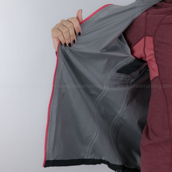 La Sportiva Pocketshell Jacket - Black/Hibiscus