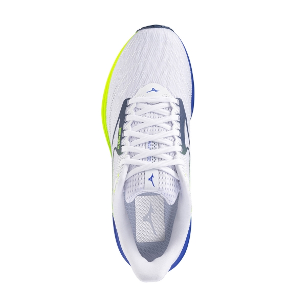 Mizuno Wave Rider 29 - White/Estate Blue/Lightning Yellow