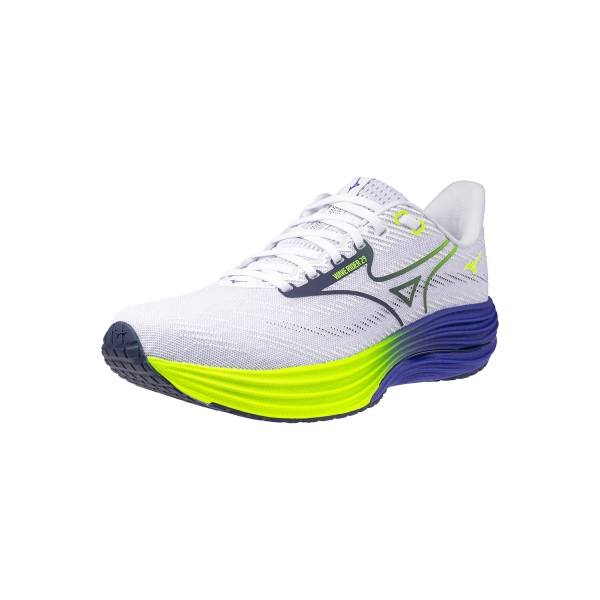 Mizuno Wave Rider 29 - White/Estate Blue/Lightning Yellow
