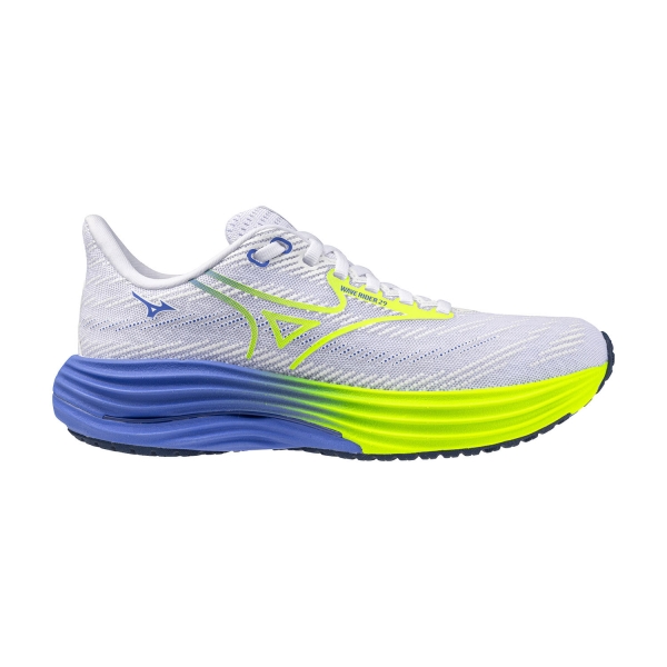 Zapatillas Running Neutras Mujer Mizuno Wave Rider 29  White/Lightning Yellow/Ultramarine J1GD250371