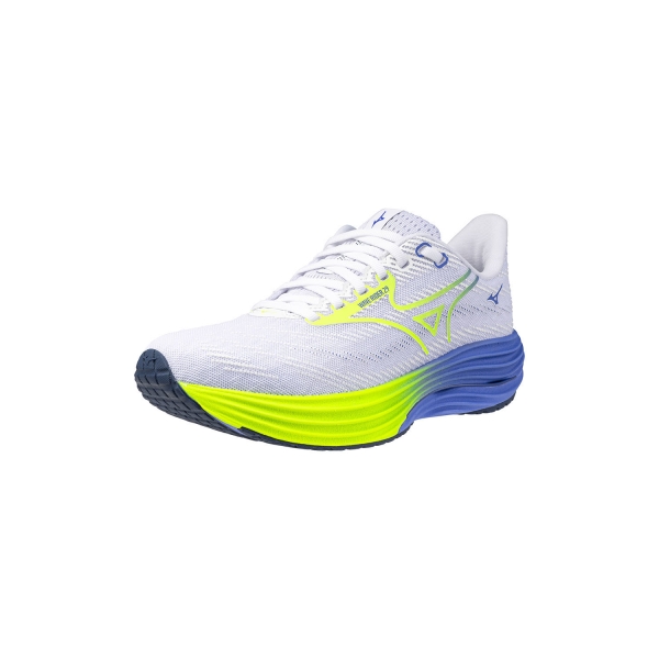 Mizuno Wave Rider 29 - White/Lightning Yellow/Ultramarine