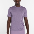 New Balance Athletics Run Camiseta - Candied Violet Heather/Slate Grey