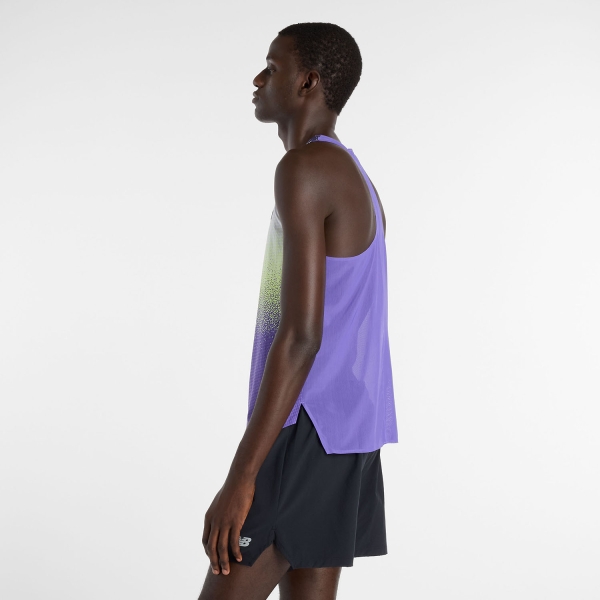 New Balance Race Day Ultra Light Printed Canotta - Electric Purple