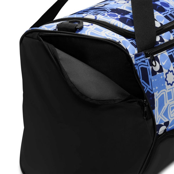 Nike Brasilia AOP 9.5 Medium Duffle - University Blue/Black/White