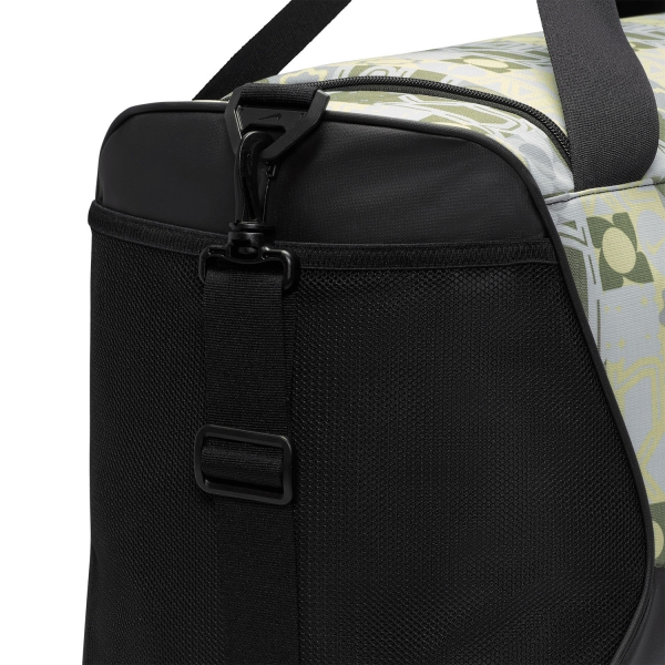 Nike Brasilia AOP 9.5 Medium Duffle - Off White/Black/White