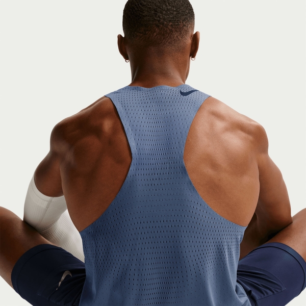 Nike Dri-FIT ADV AeroSwift Tank - Diffused Blue/Black
