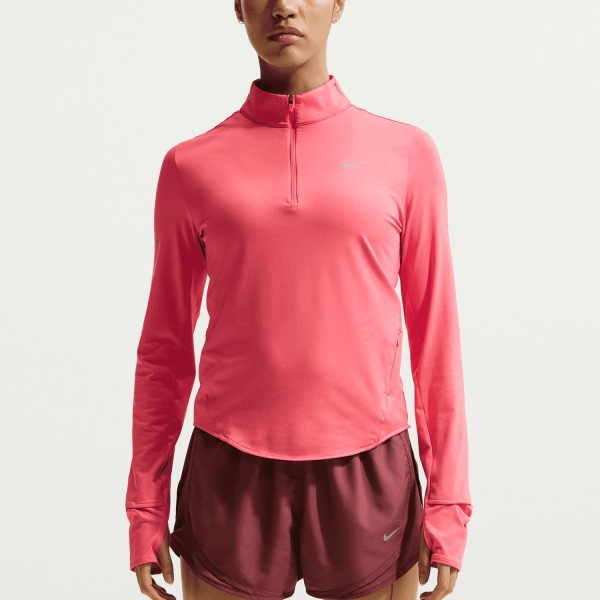 Maglia Running Donna Nike DriFIT Swift UV Maglia  Sea Coral/Reflective Silver HQ0499897