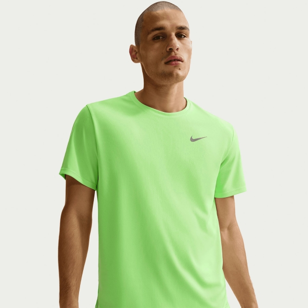 Nike Dri-FIT UV Run Division Miler T-Shirt - Lime Blast/Reflective Silver