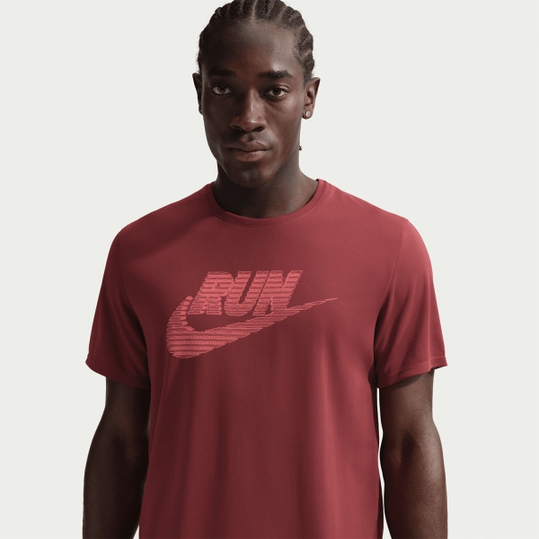 Nike Miler Energy T-Shirt - Team Crimson/Light Crimson
