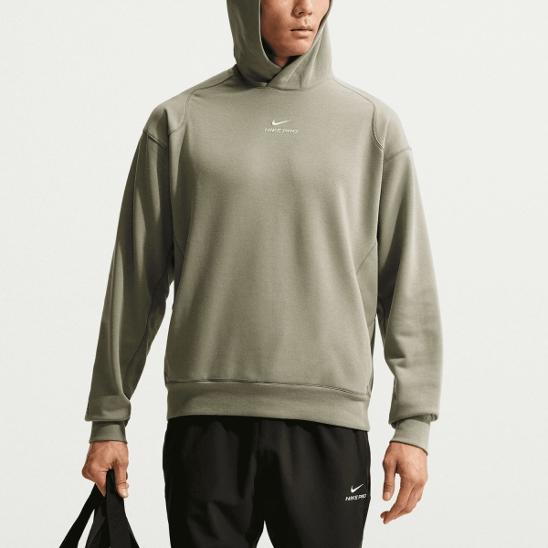 Giacca e Felpa da Allenamento Uomo Nike Pro DriFIT Felpa  Light Army/Light Liquid Lime IB4272320