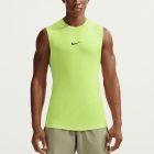Nike Pro Dri-FIT Logo Tank - Light Liquid Lime/Black