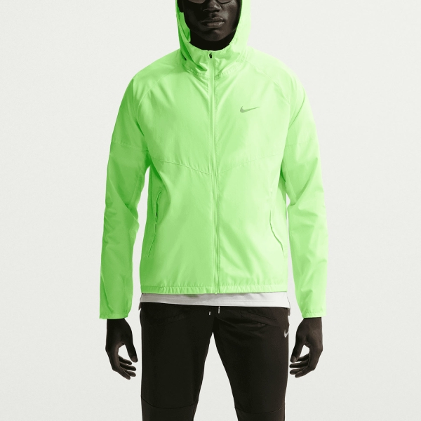 Giacca Running Uomo Nike Repel Miler Giacca  Lime Blast/Reflective Silver DD4746377