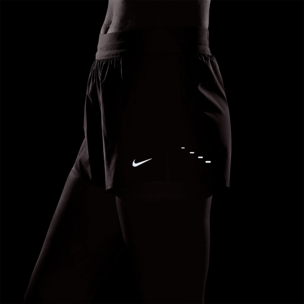 Nike Swift 2 in 1 2.5in Pantaloncini - Tattoo/Light Violet Ore/Reflective Silver