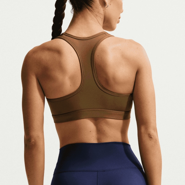 Nike Swoosh Sujetador Deportivo - Olive Flak/White
