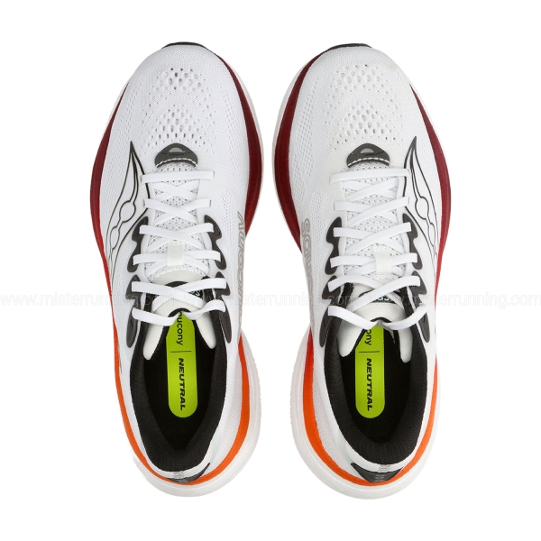 Saucony Ride 19 - White/Crimson