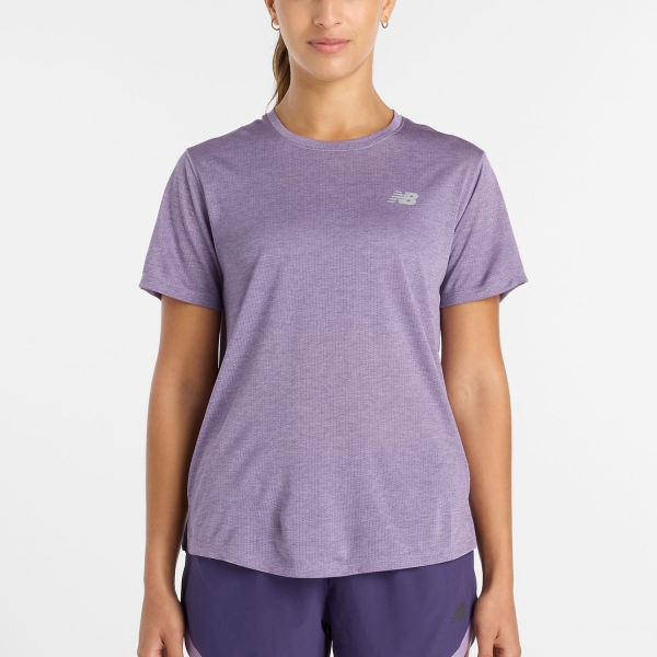 Maglietta Running Donna New Balance Athletics Maglietta  Candied Violet Heather WT41253AB7