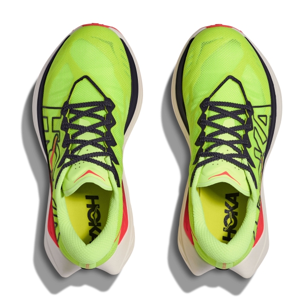 Hoka Rocket X Trail - Neon Yuzu/Neon Flame