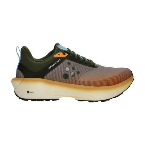 Scarpe Running Performance Uomo Craft Nordlite Ultra 2  Orange/Contrast Green 1915200ORCGR