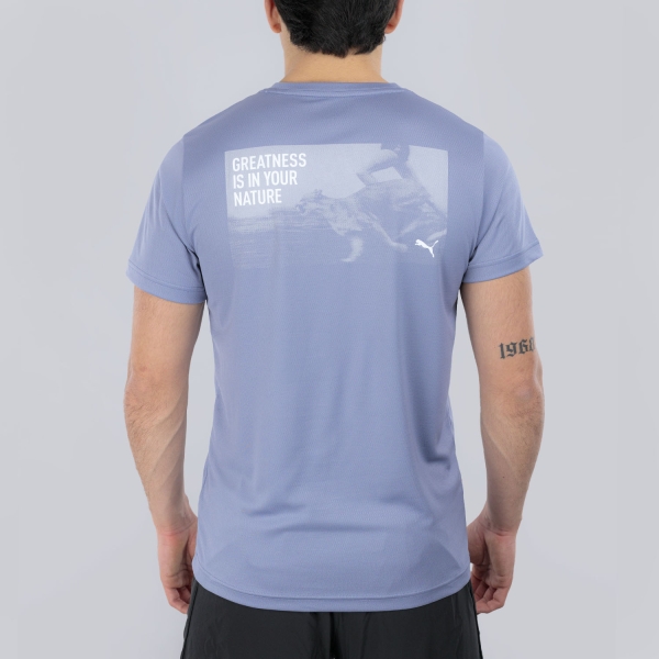 Puma Greatness Graphic T-Shirt - Gray Sky