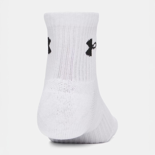 Under Armour Performance Quarter x 3 Calcetines - White/Steel