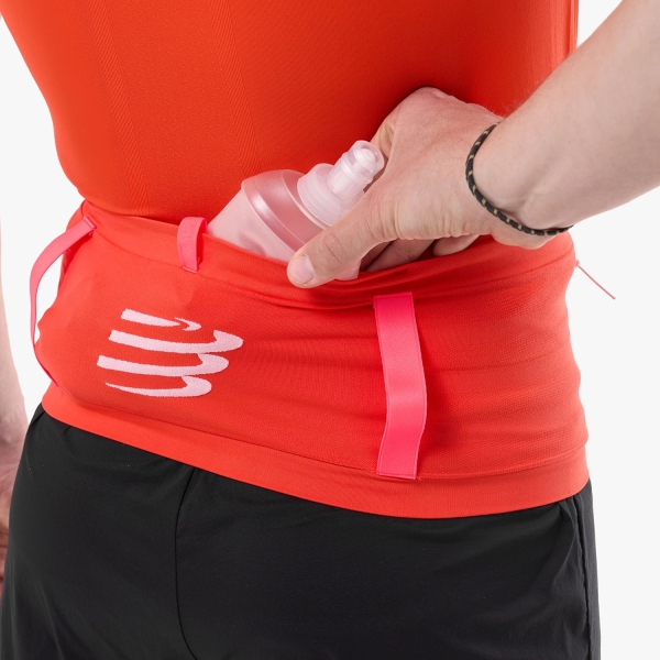 Compressport Free Pro Cintura - Tigerlily/Fluo Red