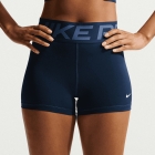 Nike Pro Sculpt 3in Shorts - Midnight Navy/White