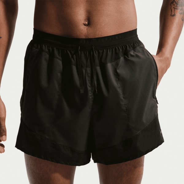 Pantaloncino Running Uomo Nike Stride Plus 5in Pantaloncini  Off Noir/Black/Reflective Silver IF2016010