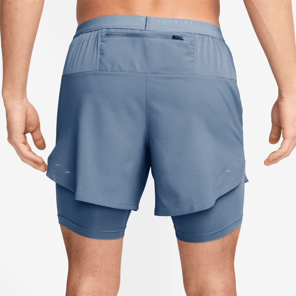 Nike Stride Hybrid 5in Shorts - Work Blue/Reflective Silver
