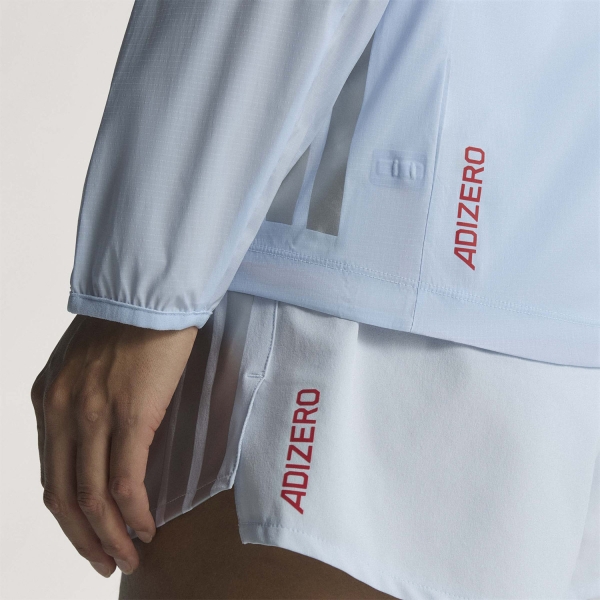adidas adizero Ekiden Chaqueta - Crystal Sky/Silver Metallic