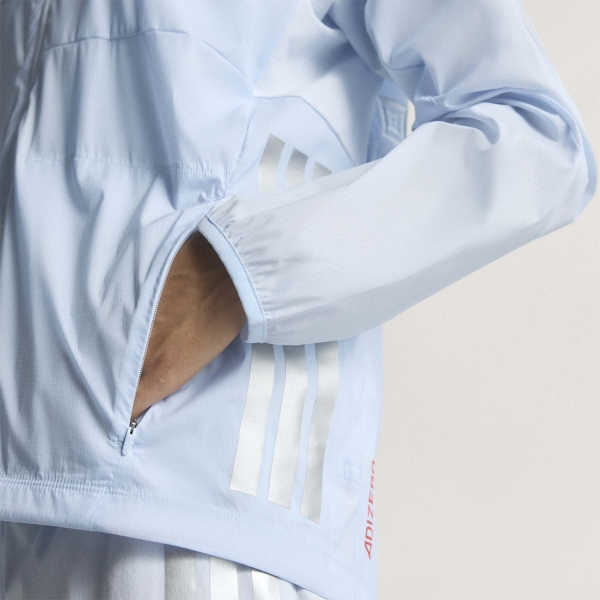 adidas adizero Ekiden Chaqueta - Crystal Sky/Silver Metallic