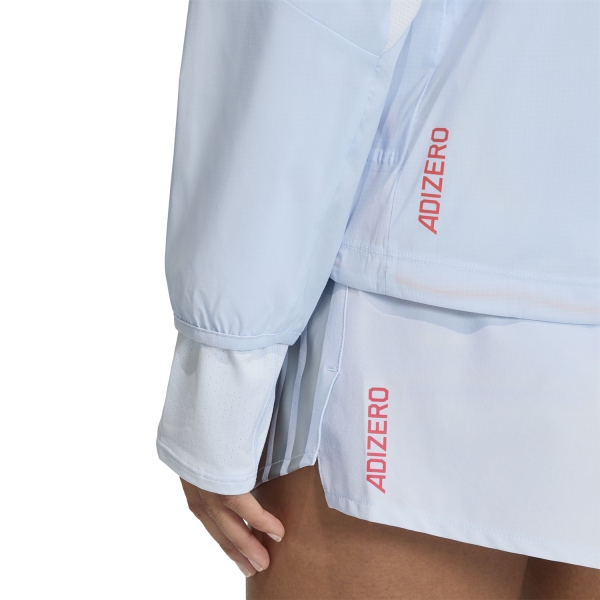 adidas adizero Ekiden Chaqueta - Crystal Sky/Silver Metallic