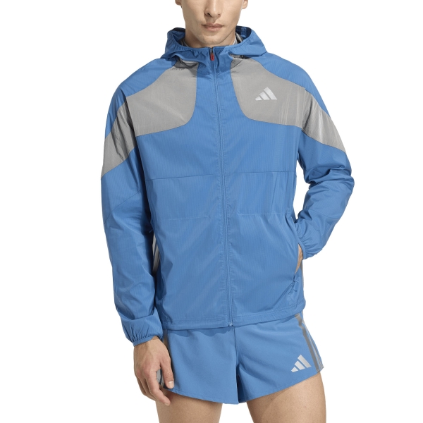 Men's Running Jacket adidas adizero Ekiden Jacket  Dusky Ink/Matte Silver KB1492