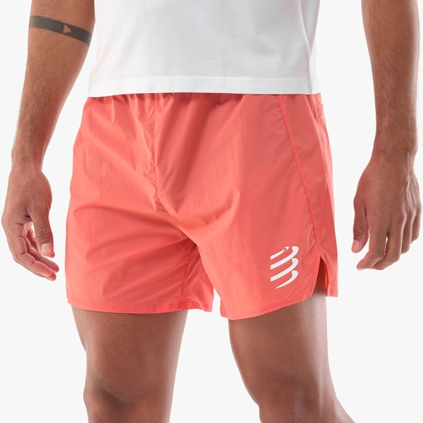Pantaloncino Running Uomo Compressport Performance 5in Pantaloncini  Tigerlily ASHM7393186