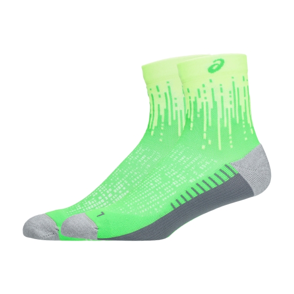 ASICS Performance Run Quarter Calcetines - Illuminate Green/Vital Green