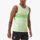 Compressport Performance Canotta - Cream/Neon Green
