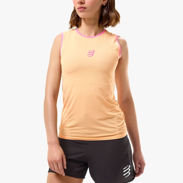 Women's Tank Tops & Singlets Trail Running Compressport Performance Pro Tank  Apricot ATSW3854049