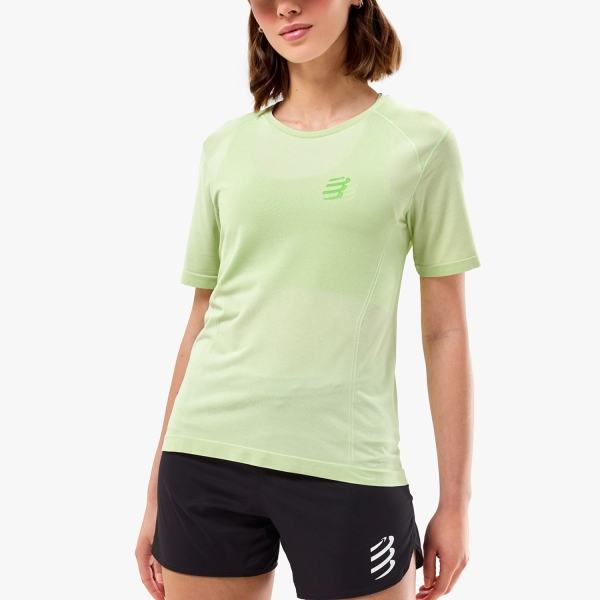 Camiseta Running Mujer Compressport Performance Printed Camiseta  Lime ATSW4936059