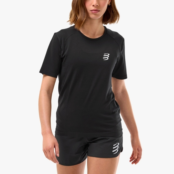 Camiseta Running Mujer Compressport Performance Printed Camiseta  Black ATSW493910