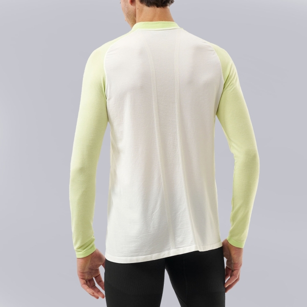 Compressport Pro Logo Camisa - Sugar/Shadow Lime