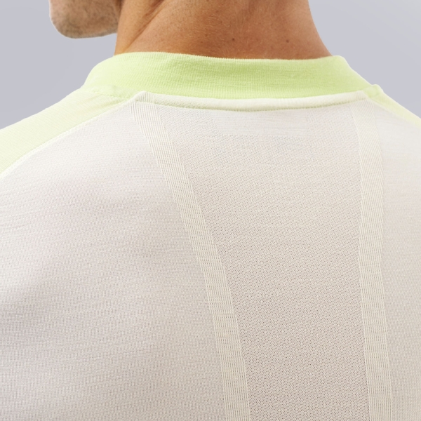 Compressport Pro Logo Camisa - Sugar/Shadow Lime