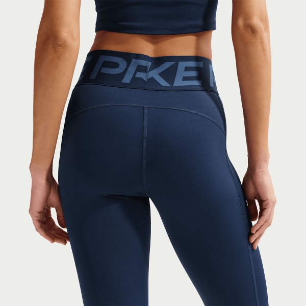 Nike Pro Sculpt Tights - Midnight Navy/White
