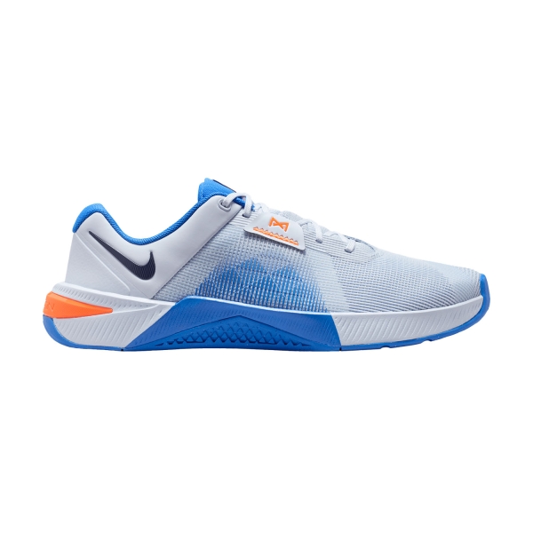 Scarpe Fitness e Training Uomo Nike Metcon 10  Football Grey/Midnight Navy/Blue Crystal/Orange Frost HJ1875008