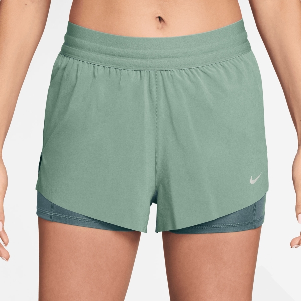 Pantalones cortos Running Mujer Nike Swift 2 in 1 2.5in Shorts  Steam/Mineral Slate/Reflective Silver HJ5376006