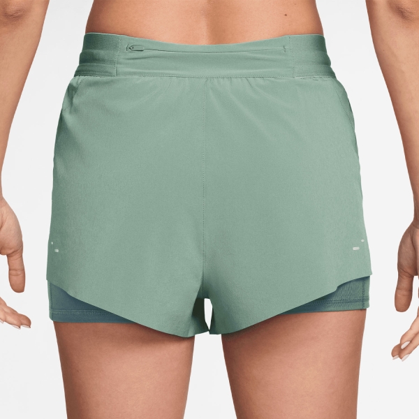 Nike Swift 2 in 1 2.5in Shorts - Steam/Mineral Slate/Reflective Silver