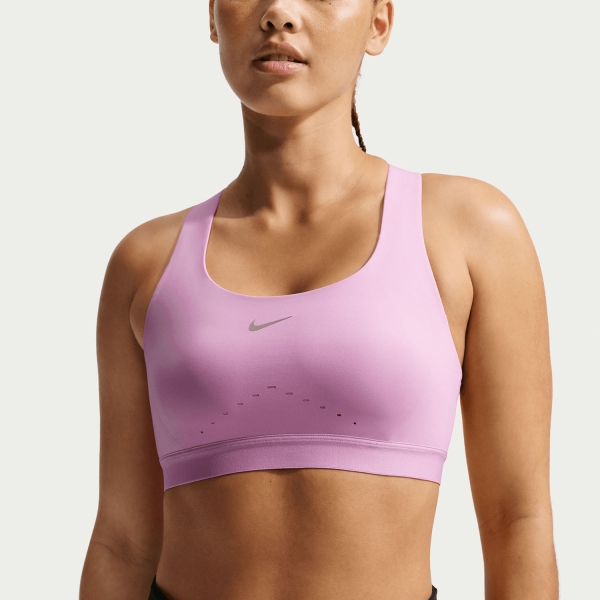 Sujetador Deportivos Mujer Nike Swift Sujetador Deportivo  Light Magenta/ReflectiveSilver HM5220503