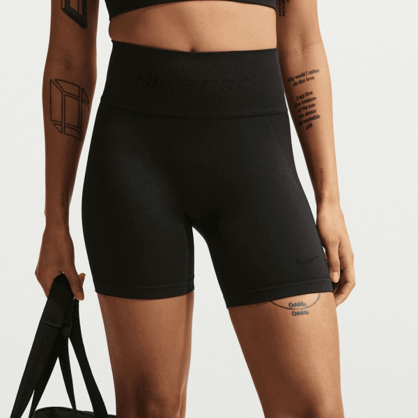 Pantalones Cortos Fitness y Training Mujer Nike Pro DriFIT 5in Shorts  Black IF1210010
