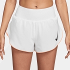 Nike Tempo Flow Swoosh 3in Shorts - White/Orange Pulse/Reflective Silver/Black