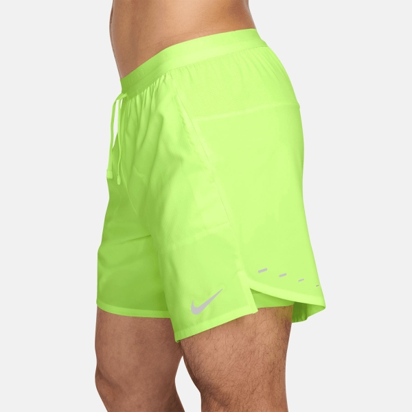 Nike Stride 2 in 1 7in Pantaloncini - Lime Blast/Reflective Silver