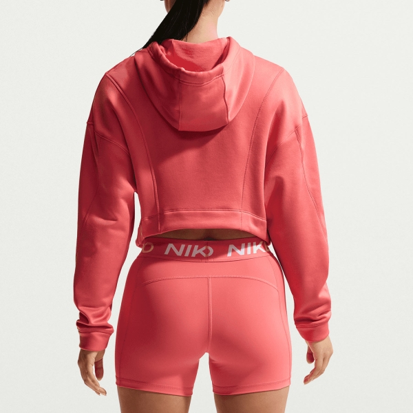 Nike Pro Felpa - Sea Coral/White